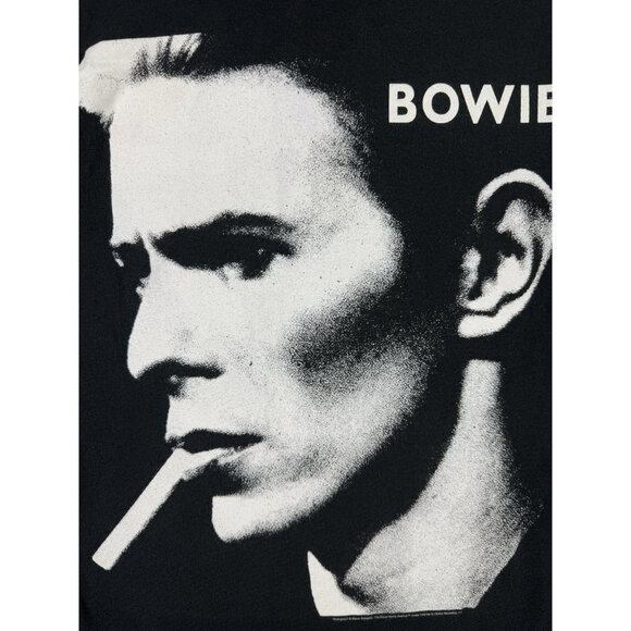 David Bowie Band Music Tee Black XSmall Promo Face Graphic Tee Rare - Picture 7 of 11